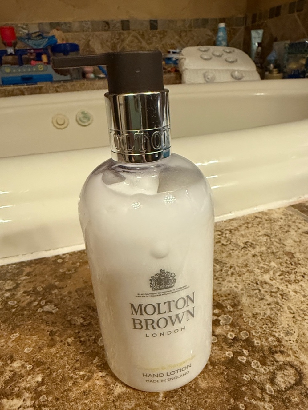 Molton Brown White Hand Lotion with Silver Pump